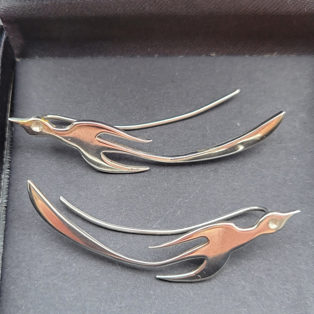 Phoenix Bird Ear Climbers